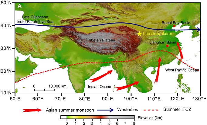 科學(xué)家重建晚漸新世亞洲夏季風(fēng)軌道周期變化特征